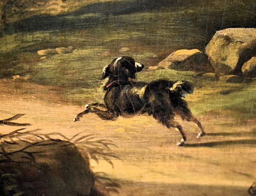 "Landscape with shepherd and herds" (The arrival of the storm)